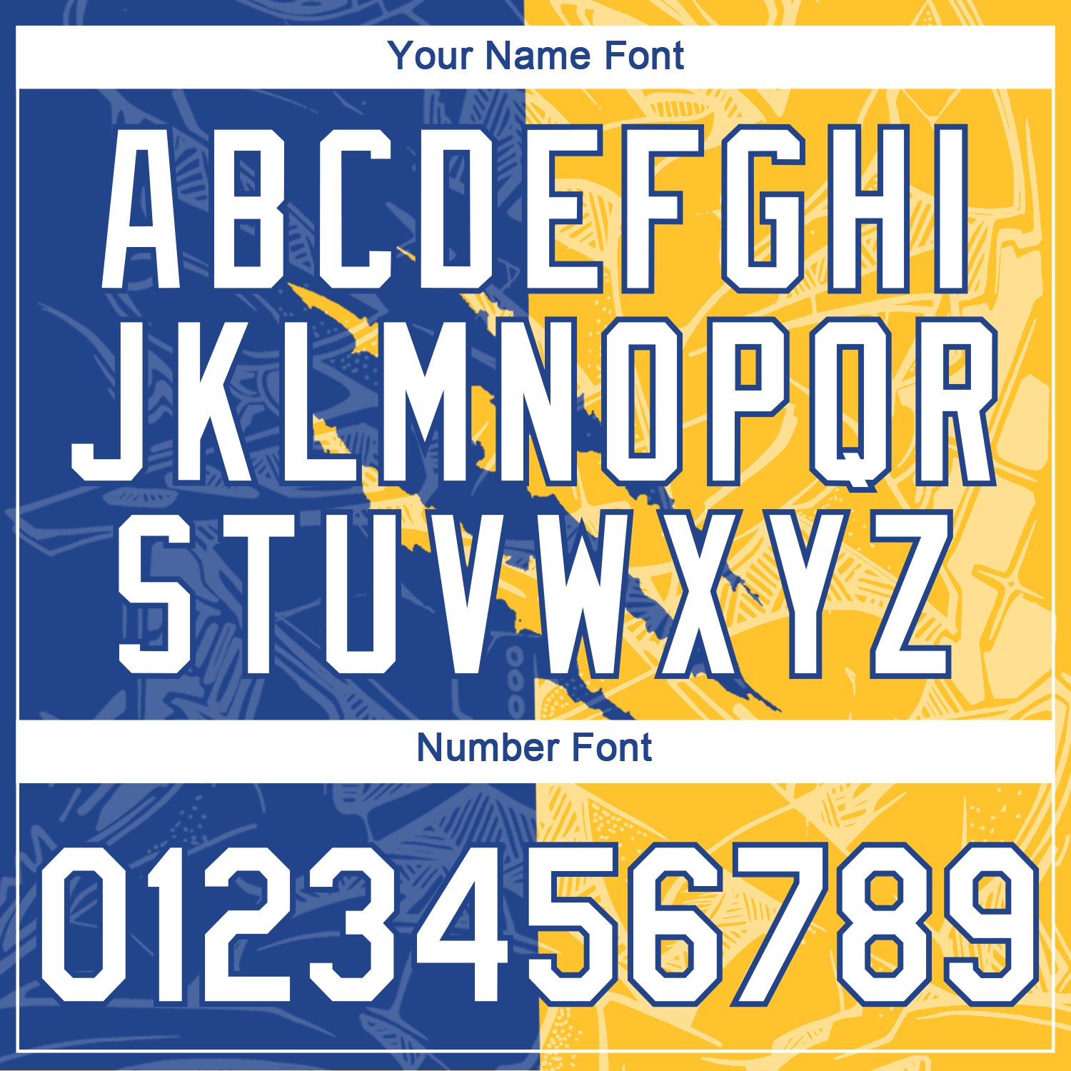 Custom Graffiti Pattern White Royal-Gold Scratch 3D Performance T-Shirt