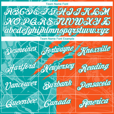 Custom Graffiti Pattern White Orange-Aqua Scratch 3D Performance T-Shirt