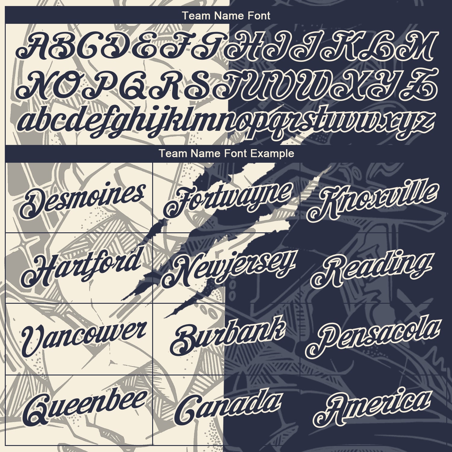 Custom Graffiti Pattern Navy-Cream Scratch 3D Performance T-Shirt