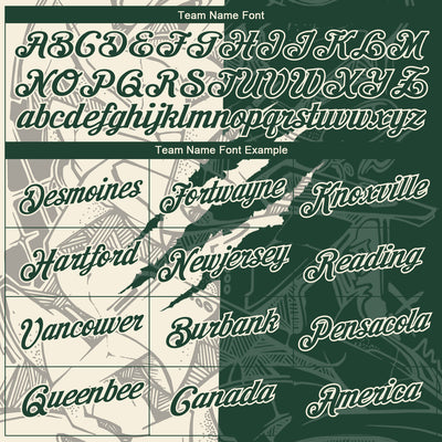 Custom Graffiti Pattern Green-Cream Scratch 3D Performance T-Shirt