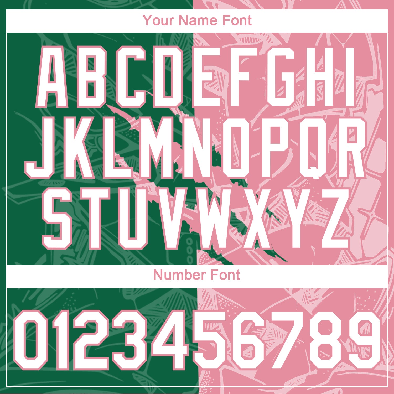 Custom Graffiti Pattern White Kelly Green-Medium Pink Scratch 3D Performance T-Shirt