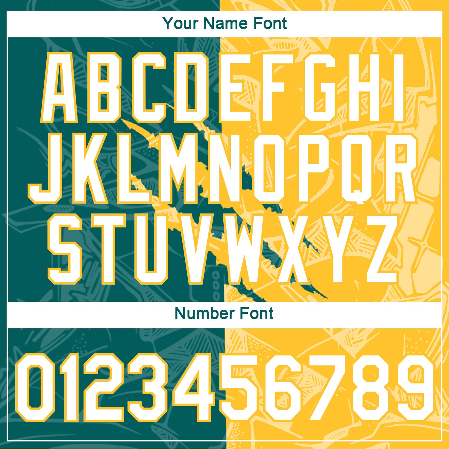 Custom Graffiti Pattern White Teal-Gold Scratch 3D Performance T-Shirt