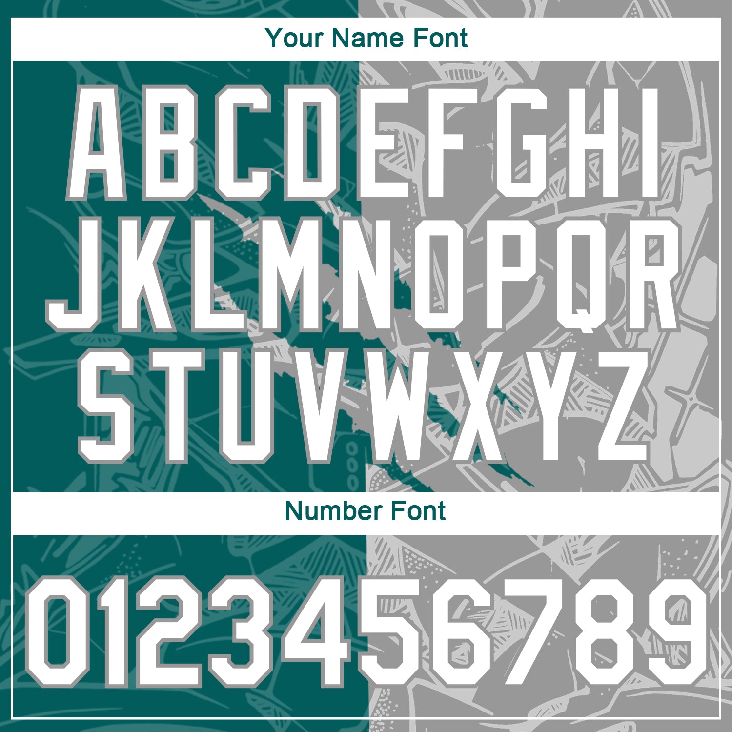 Custom Graffiti Pattern White Teal-Gray Scratch 3D Performance T-Shirt