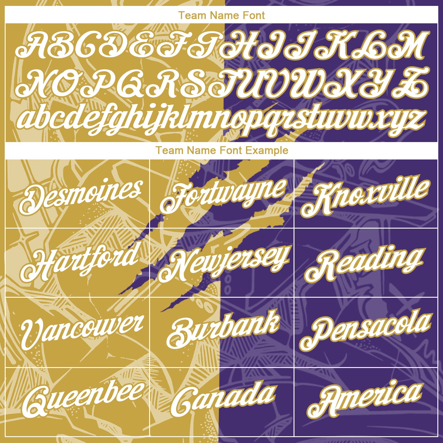 Custom Graffiti Pattern White Purple-Old Gold Scratch 3D Performance T-Shirt