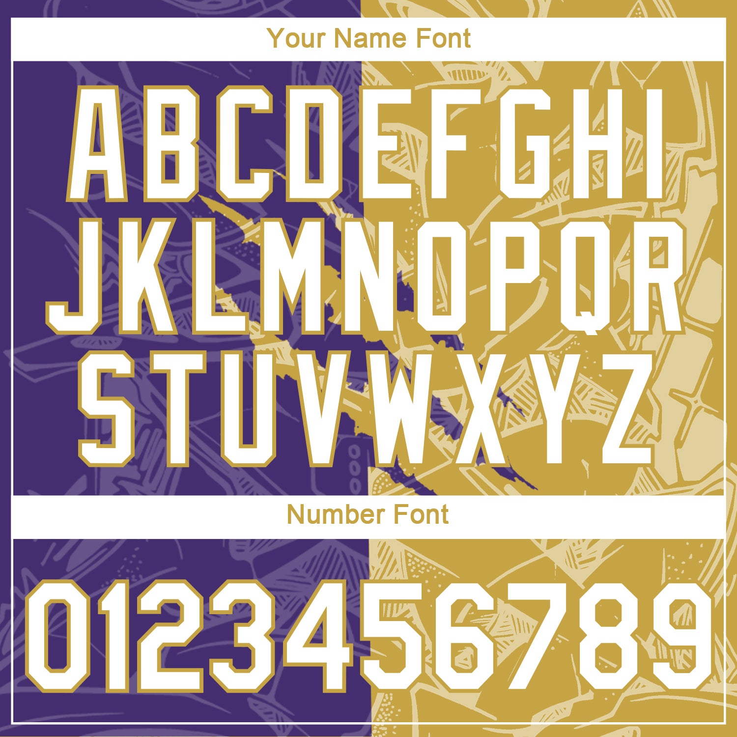 Custom Graffiti Pattern White Purple-Old Gold Scratch 3D Performance T-Shirt