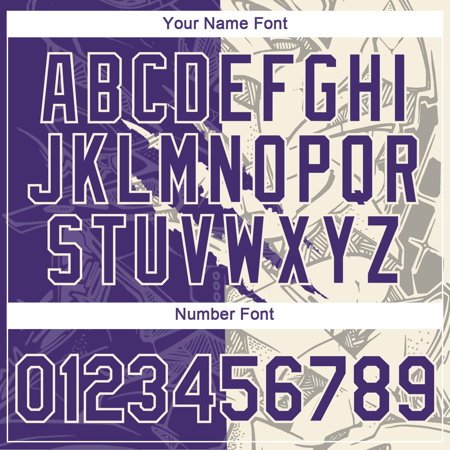 Custom Graffiti Pattern Purple-Cream Scratch 3D Performance T-Shirt