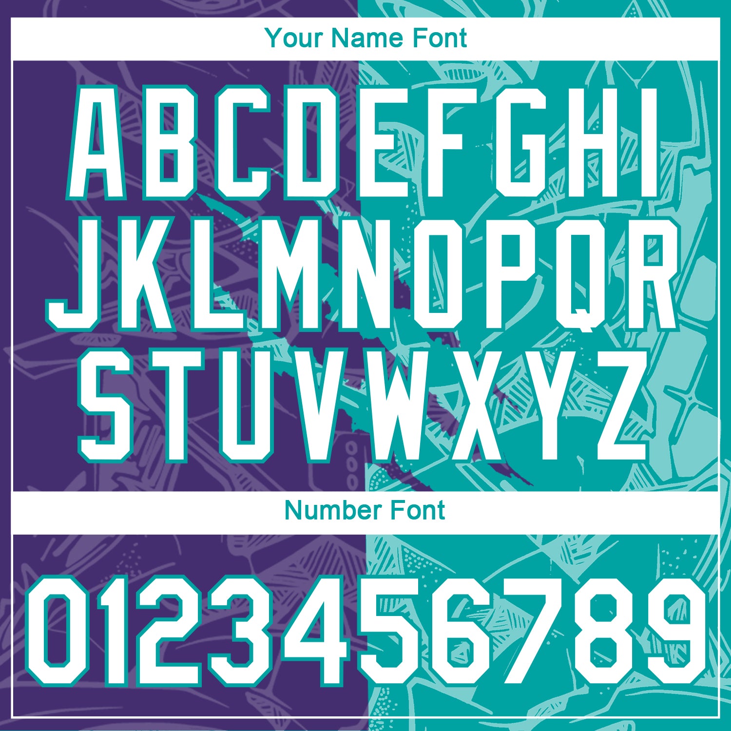 Custom Graffiti Pattern White Purple-Aqua Scratch 3D Performance T-Shirt