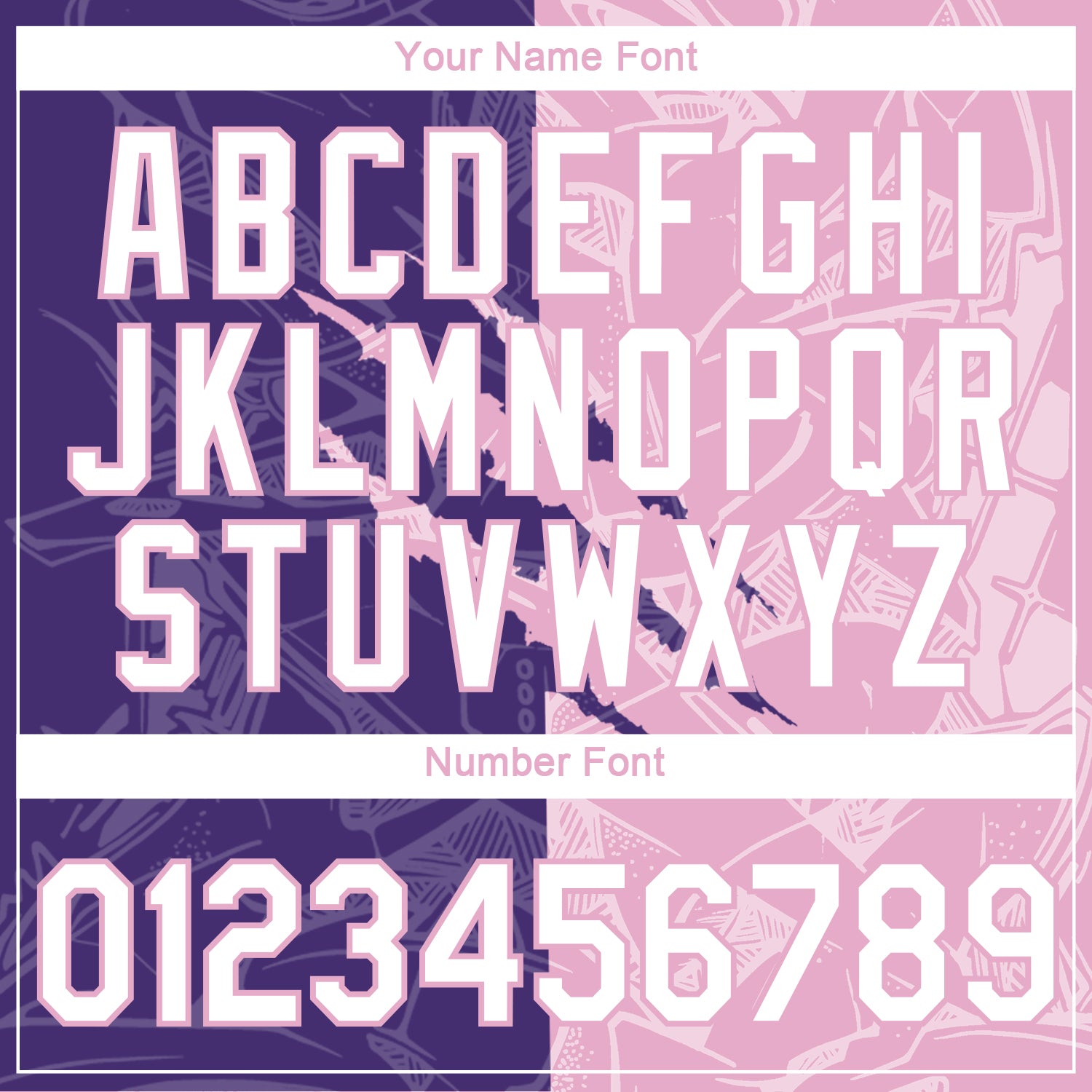 Custom Graffiti Pattern White Purple-Light Pink Scratch 3D Performance T-Shirt