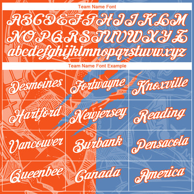 Custom Graffiti Pattern White Light Blue-Orange Scratch 3D Performance T-Shirt