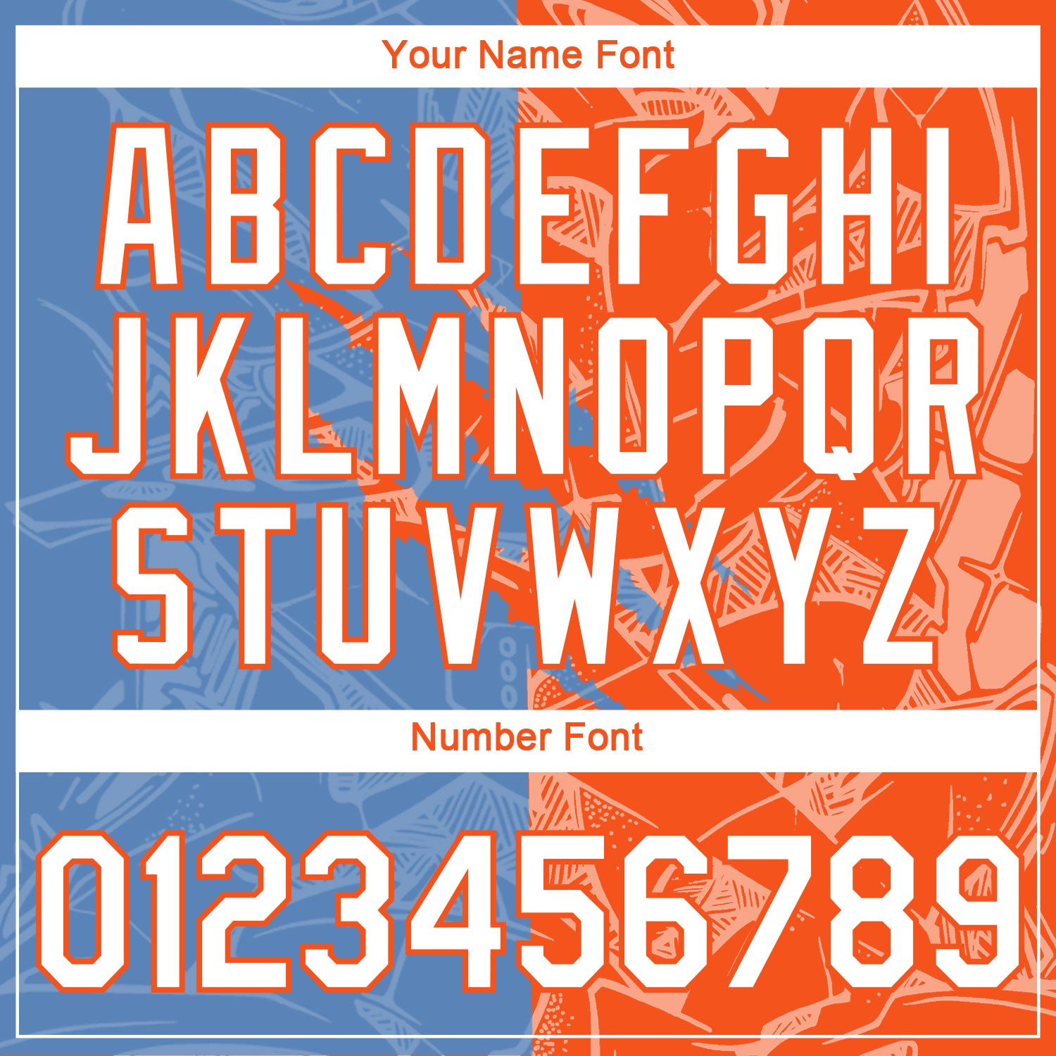 Custom Graffiti Pattern White Light Blue-Orange Scratch 3D Performance T-Shirt