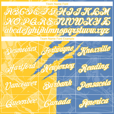 Custom Graffiti Pattern White Light Blue-Yellow Scratch 3D Performance T-Shirt