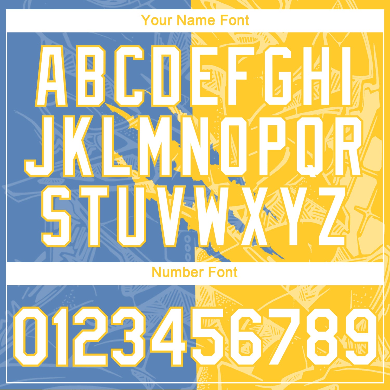 Custom Graffiti Pattern White Light Blue-Yellow Scratch 3D Performance T-Shirt