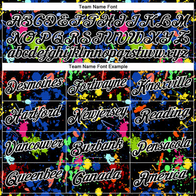 Custom Stitched Graffiti Pattern Black-White 3D Splash Grunge Art Sports Pullover Sweatshirt Hoodie