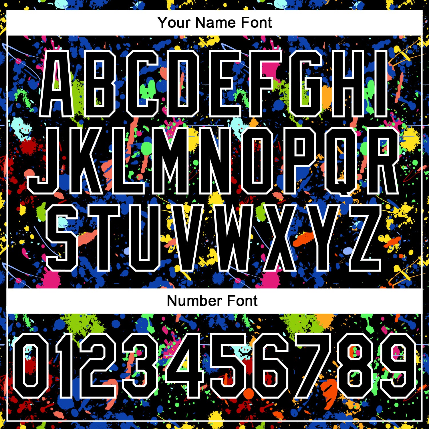 Custom Stitched Graffiti Pattern Black-White 3D Splash Grunge Art Sports Pullover Sweatshirt Hoodie