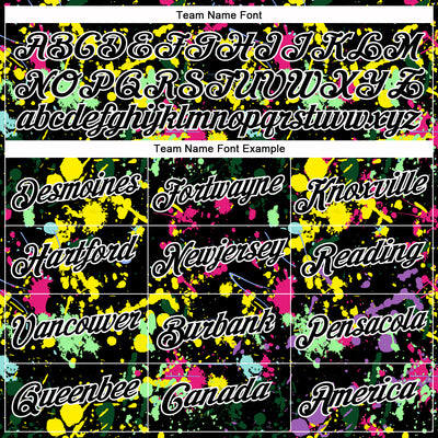 Custom Stitched Graffiti Pattern Black-White 3D Splash Grunge Art Sports Pullover Sweatshirt Hoodie