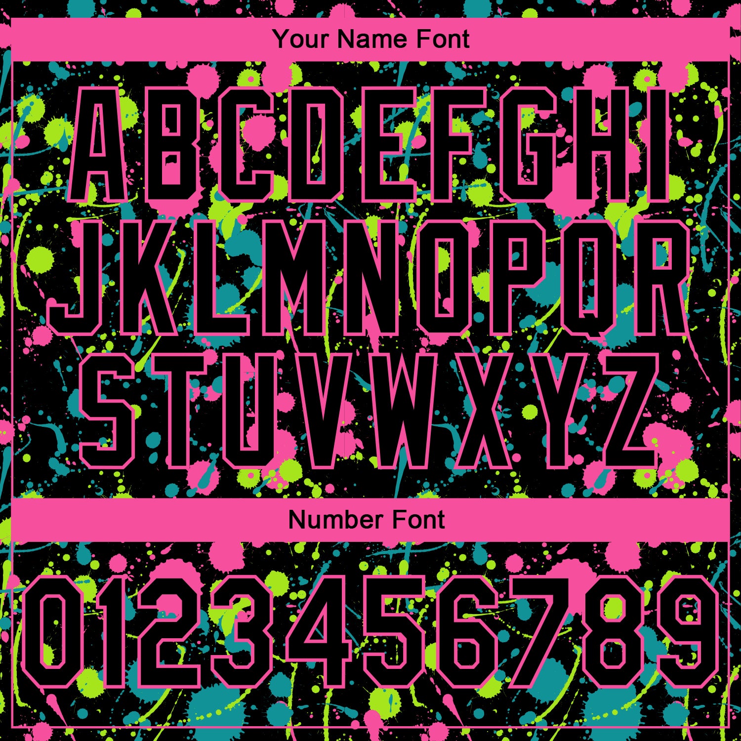 Custom Stitched Graffiti Pattern Black-Pink 3D Splash Grunge Art Sports Pullover Sweatshirt Hoodie