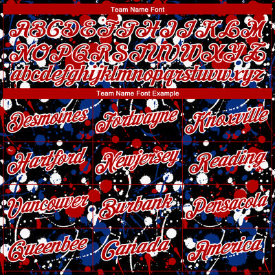 Custom Stitched Graffiti Pattern Red Black-White 3D Splash Grunge Art Sports Pullover Sweatshirt Hoodie