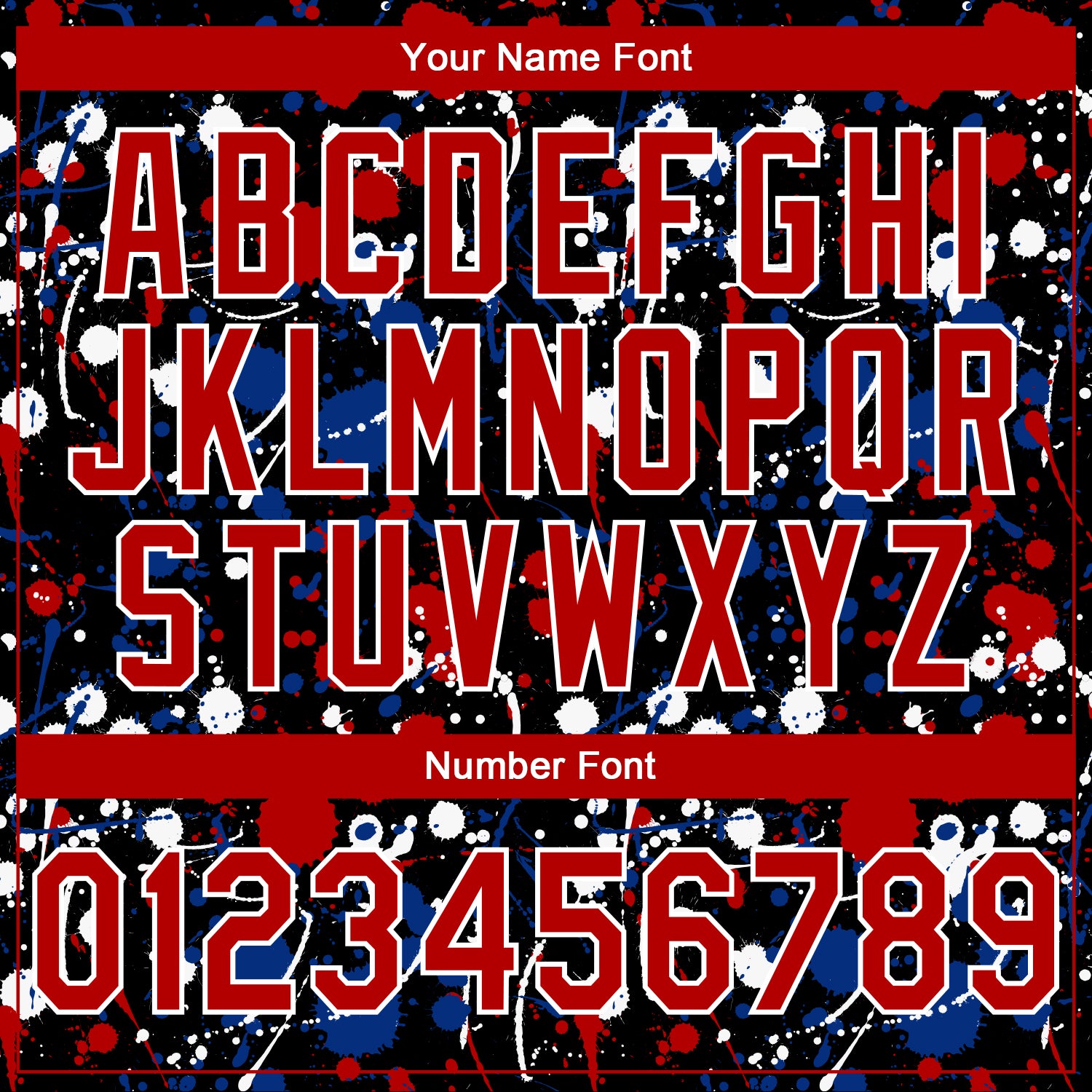 Custom Stitched Graffiti Pattern Red Black-White 3D Splash Grunge Art Sports Pullover Sweatshirt Hoodie