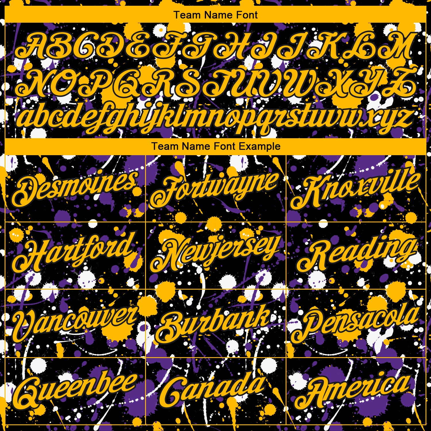 Custom Stitched Graffiti Pattern Gold-Black 3D Splash Grunge Art Sports Pullover Sweatshirt Hoodie