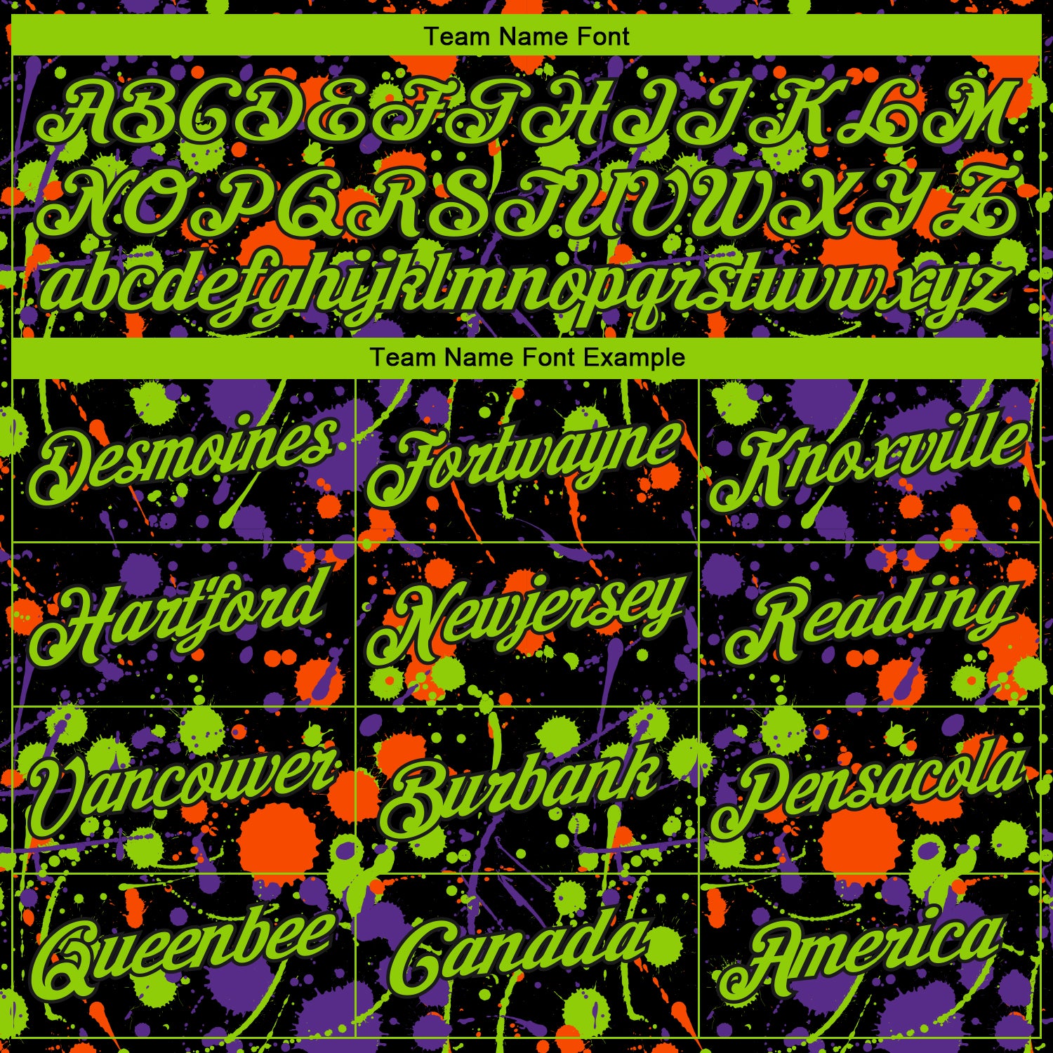 Custom Stitched Graffiti Pattern Neon Green-Black 3D Splash Grunge Art Sports Pullover Sweatshirt Hoodie