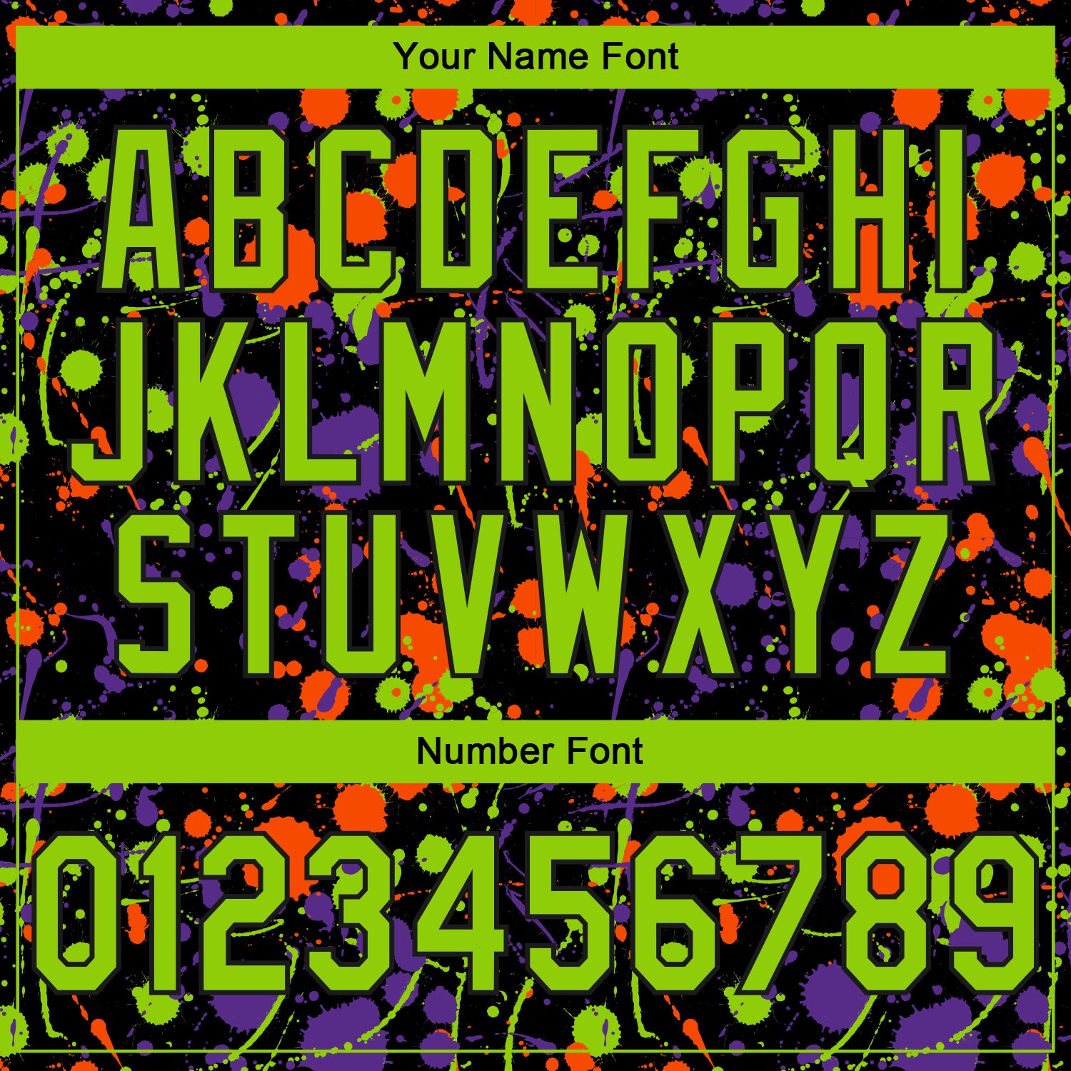 Custom Stitched Graffiti Pattern Neon Green-Black 3D Splash Grunge Art Sports Pullover Sweatshirt Hoodie