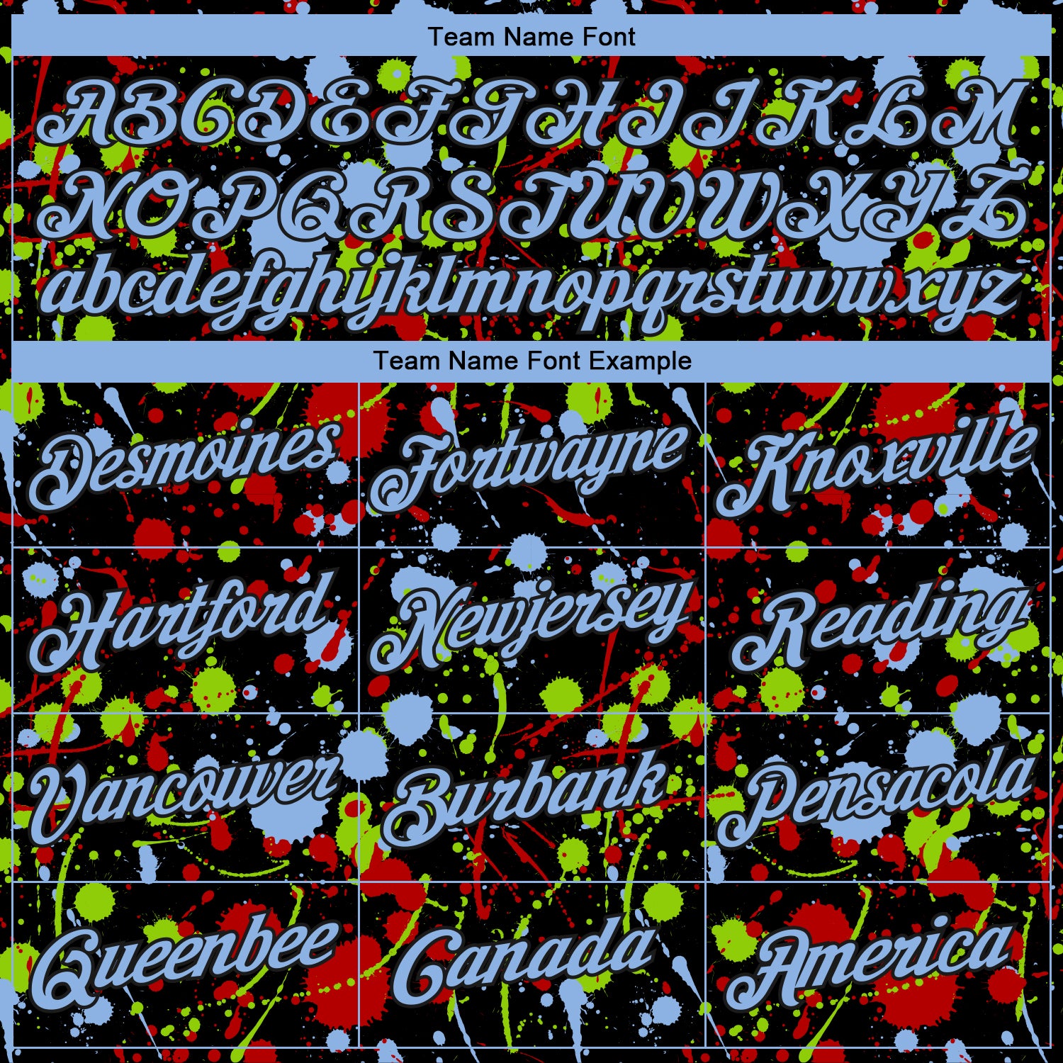 Custom Stitched Graffiti Pattern Light Blue-Black 3D Splash Grunge Art Sports Pullover Sweatshirt Hoodie