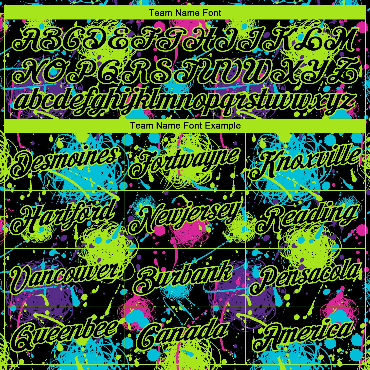 Custom Stitched Graffiti Pattern Black-Neon Green 3D Splash Grunge Art Sports Pullover Sweatshirt Hoodie