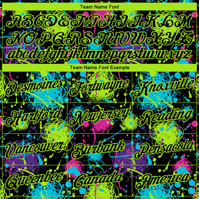 Custom Stitched Graffiti Pattern Black-Neon Green 3D Splash Grunge Art Sports Pullover Sweatshirt Hoodie