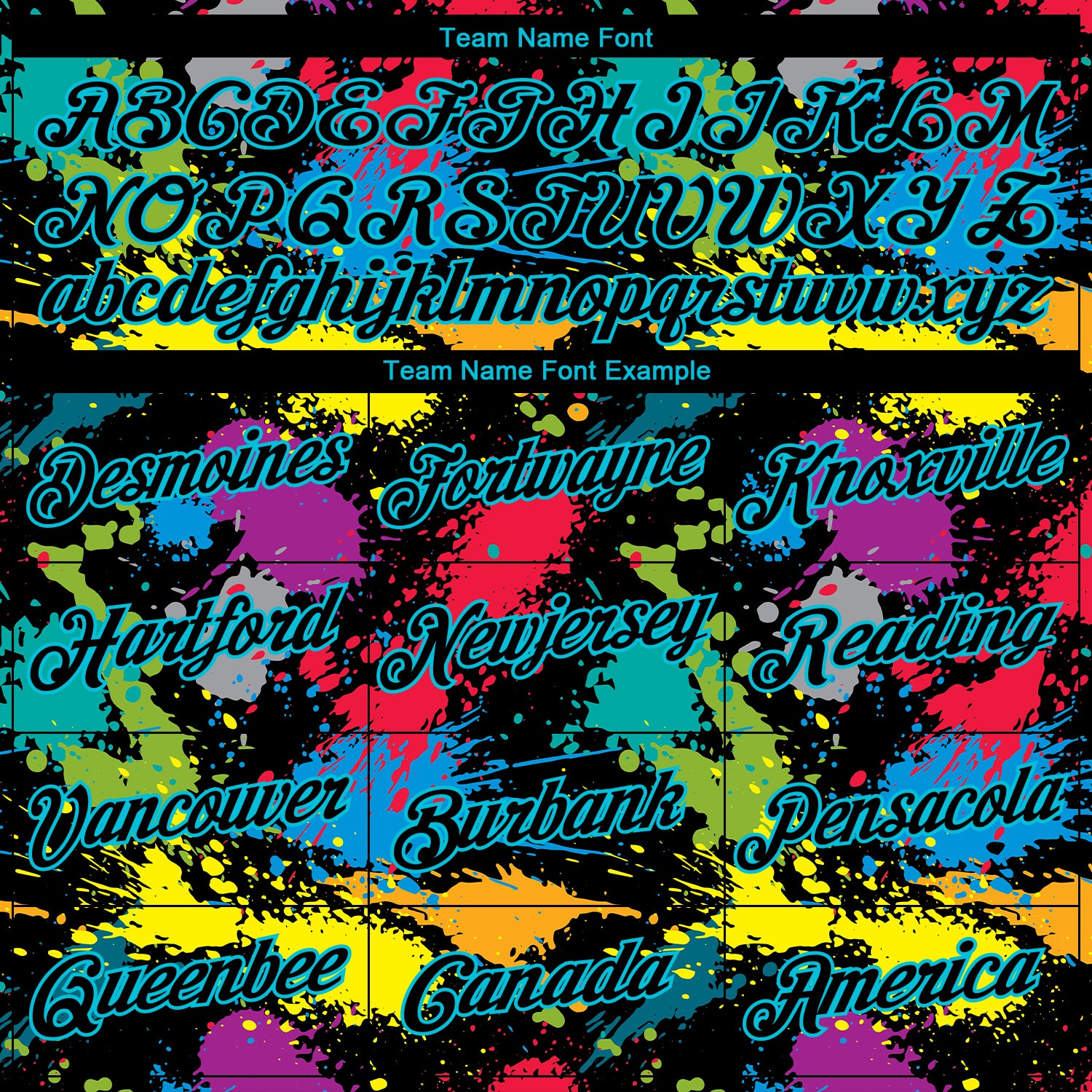 Custom Stitched Graffiti Pattern Black-Lakes Blue 3D Splash Grunge Art Sports Pullover Sweatshirt Hoodie