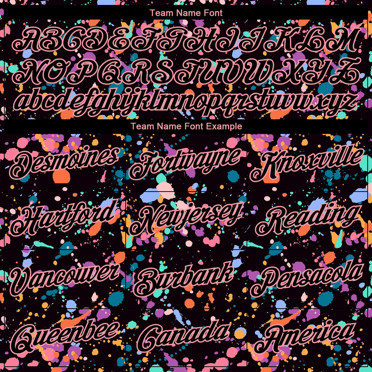 Custom Stitched Graffiti Pattern Black-Medium Pink 3D Splash Grunge Art Sports Pullover Sweatshirt Hoodie