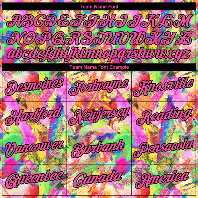 Custom Stitched Graffiti Pattern Pink-Black 3D Watercolor Grunge Art Sports Pullover Sweatshirt Hoodie