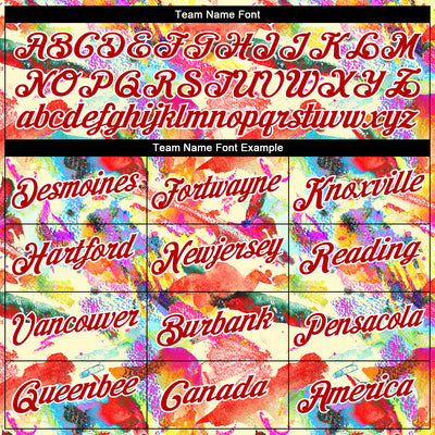 Custom Stitched Graffiti Pattern Red-White 3D Watercolor Grunge Art Sports Pullover Sweatshirt Hoodie