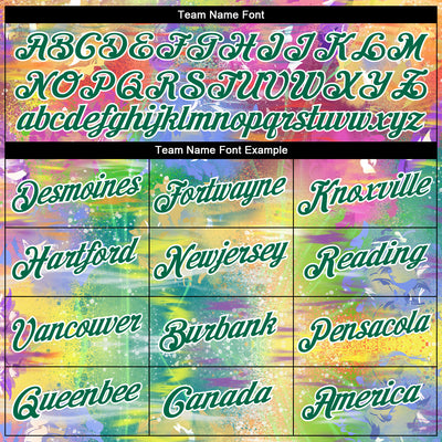 Custom Stitched Graffiti Pattern Kelly Green-White 3D Watercolor Grunge Art Sports Pullover Sweatshirt Hoodie