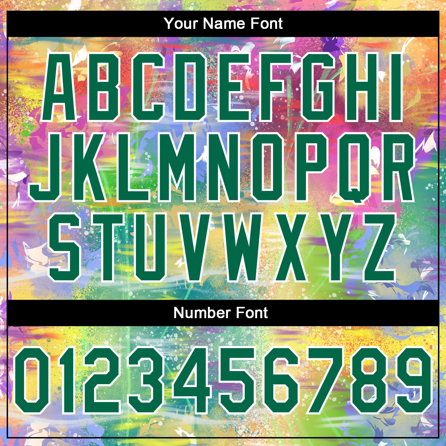 Custom Stitched Graffiti Pattern Kelly Green-White 3D Watercolor Grunge Art Sports Pullover Sweatshirt Hoodie