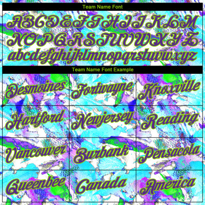 Custom Stitched Graffiti Pattern Purple-Neon Green 3D Watercolor Grunge Art Sports Pullover Sweatshirt Hoodie