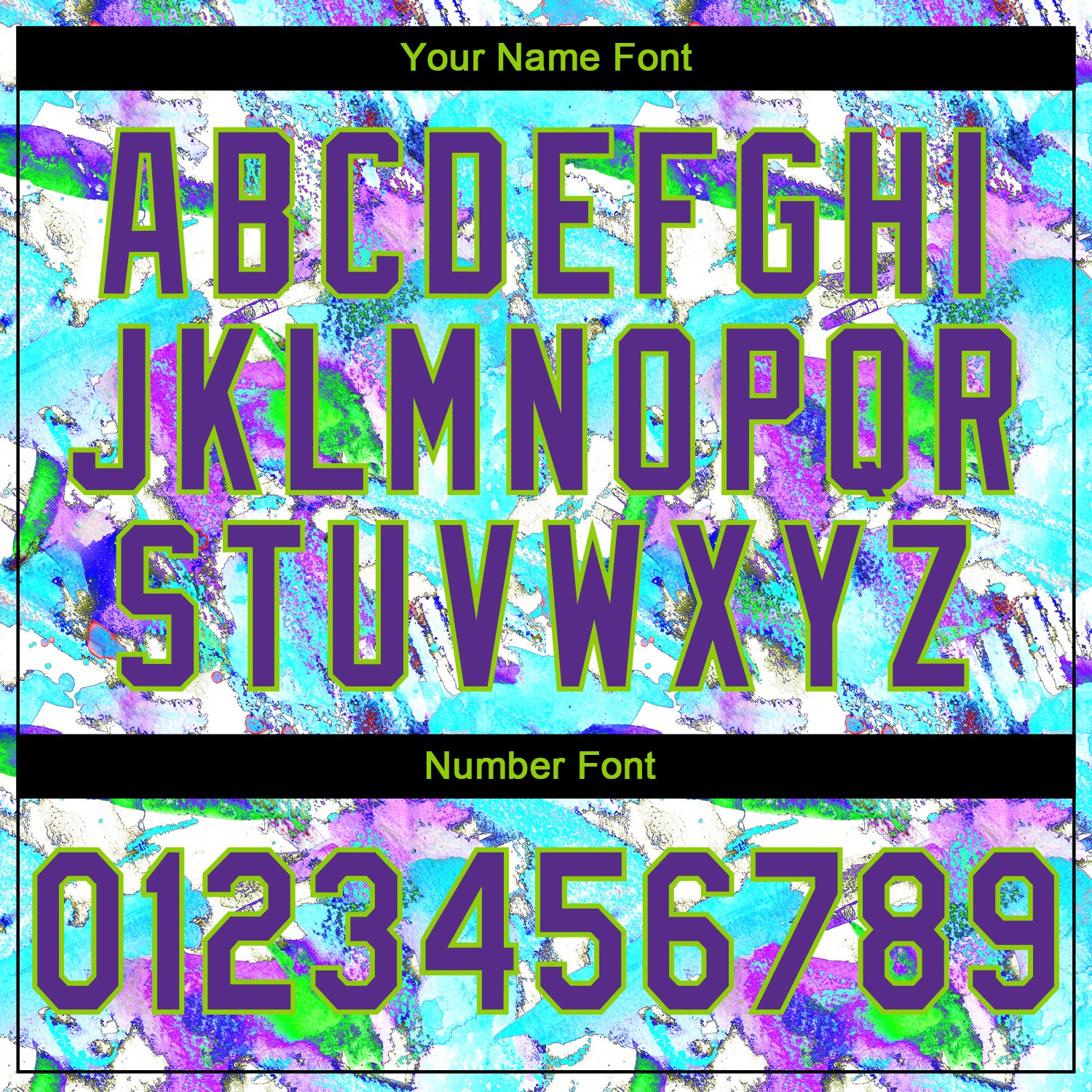 Custom Stitched Graffiti Pattern Purple-Neon Green 3D Watercolor Grunge Art Sports Pullover Sweatshirt Hoodie