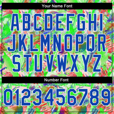 Custom Stitched Graffiti Pattern Thunder Blue-White 3D Watercolor Grunge Art Sports Pullover Sweatshirt Hoodie