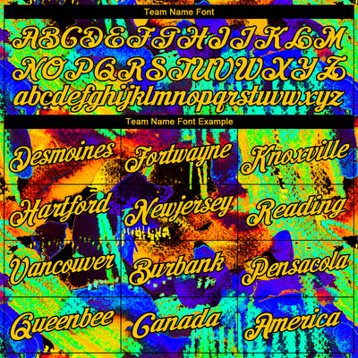 Custom Stitched Graffiti Pattern Yellow-Black 3D Watercolor Grunge Art Sports Pullover Sweatshirt Hoodie