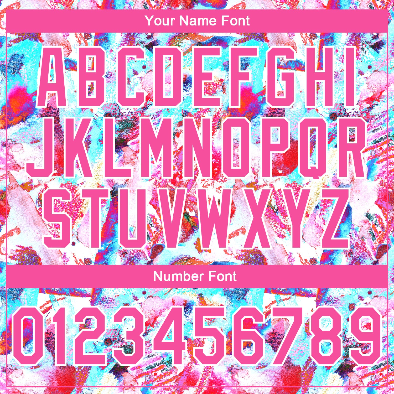 Custom Stitched Graffiti Pattern Pink-White 3D Watercolor Grunge Art Sports Pullover Sweatshirt Hoodie