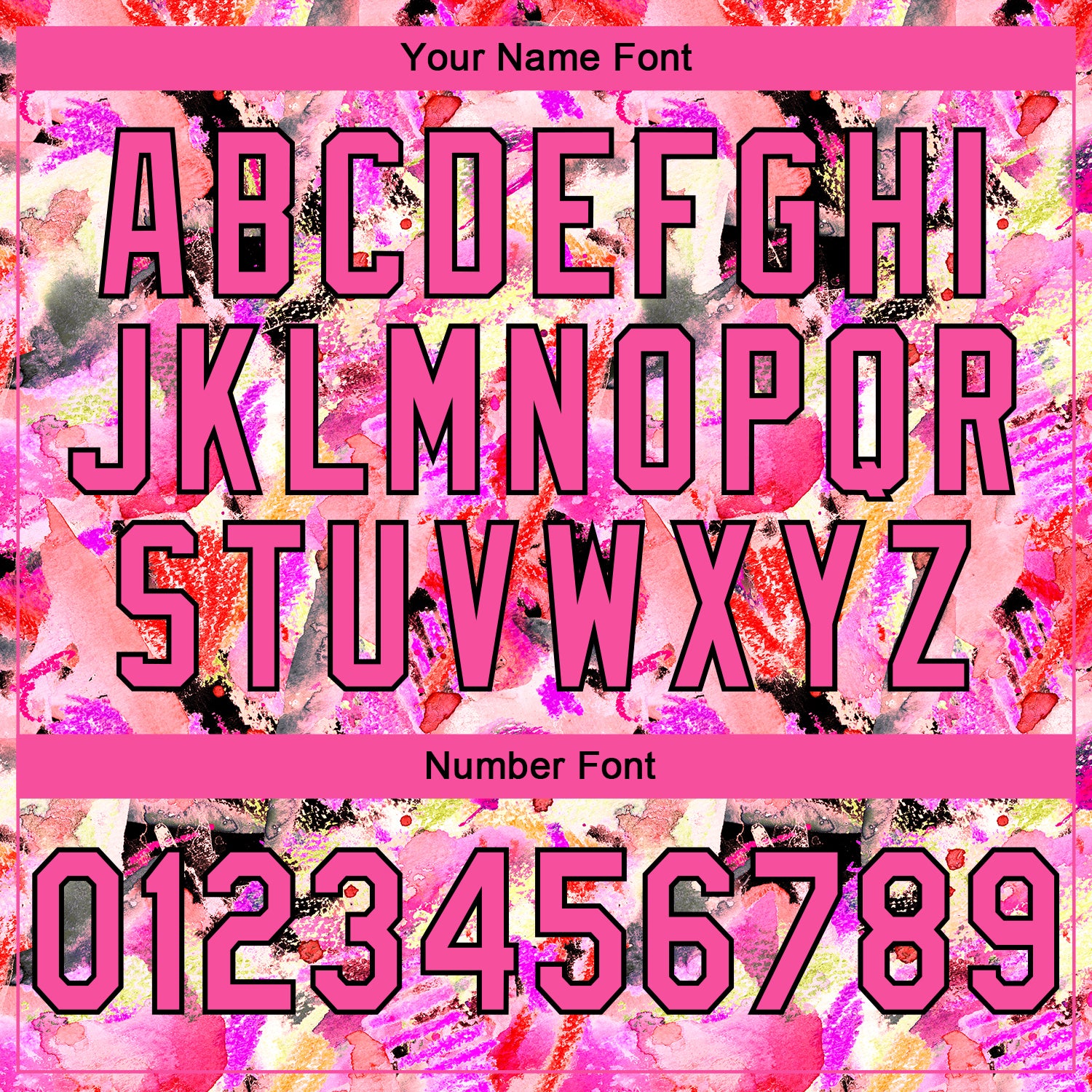 Custom Stitched Graffiti Pattern Pink-Black 3D Watercolor Grunge Art Sports Pullover Sweatshirt Hoodie