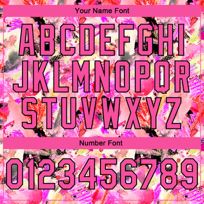 Custom Stitched Graffiti Pattern Pink-Black 3D Watercolor Grunge Art Sports Pullover Sweatshirt Hoodie