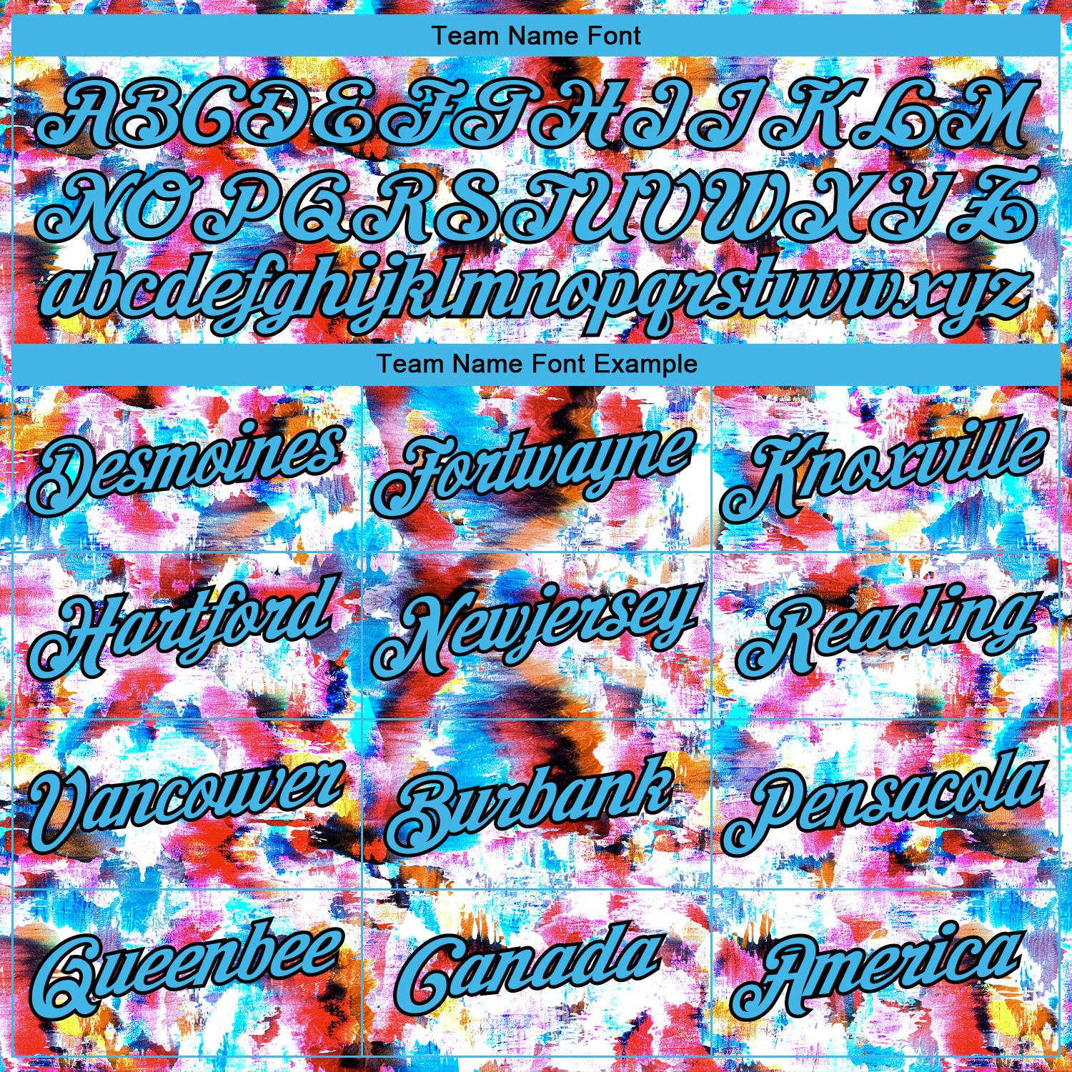 Custom Stitched Graffiti Pattern Sky Blue-Black 3D Watercolor Grunge Art Sports Pullover Sweatshirt Hoodie