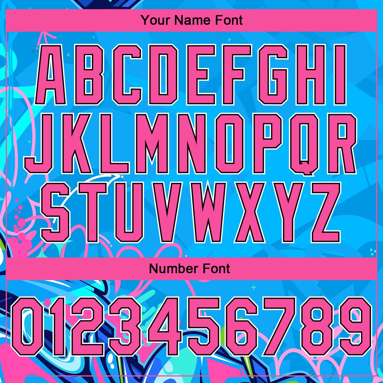 Custom Stitched Graffiti Pattern Pink Black-White 3D Hiphop Abstract Urban Street Art Sports Pullover Sweatshirt Hoodie