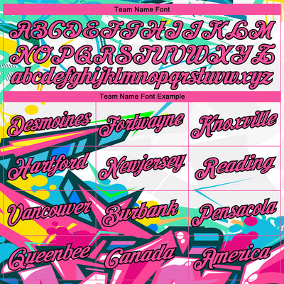 Custom Stitched Graffiti Pattern Pink-Black 3D Abstract Splashes Sports Pullover Sweatshirt Hoodie