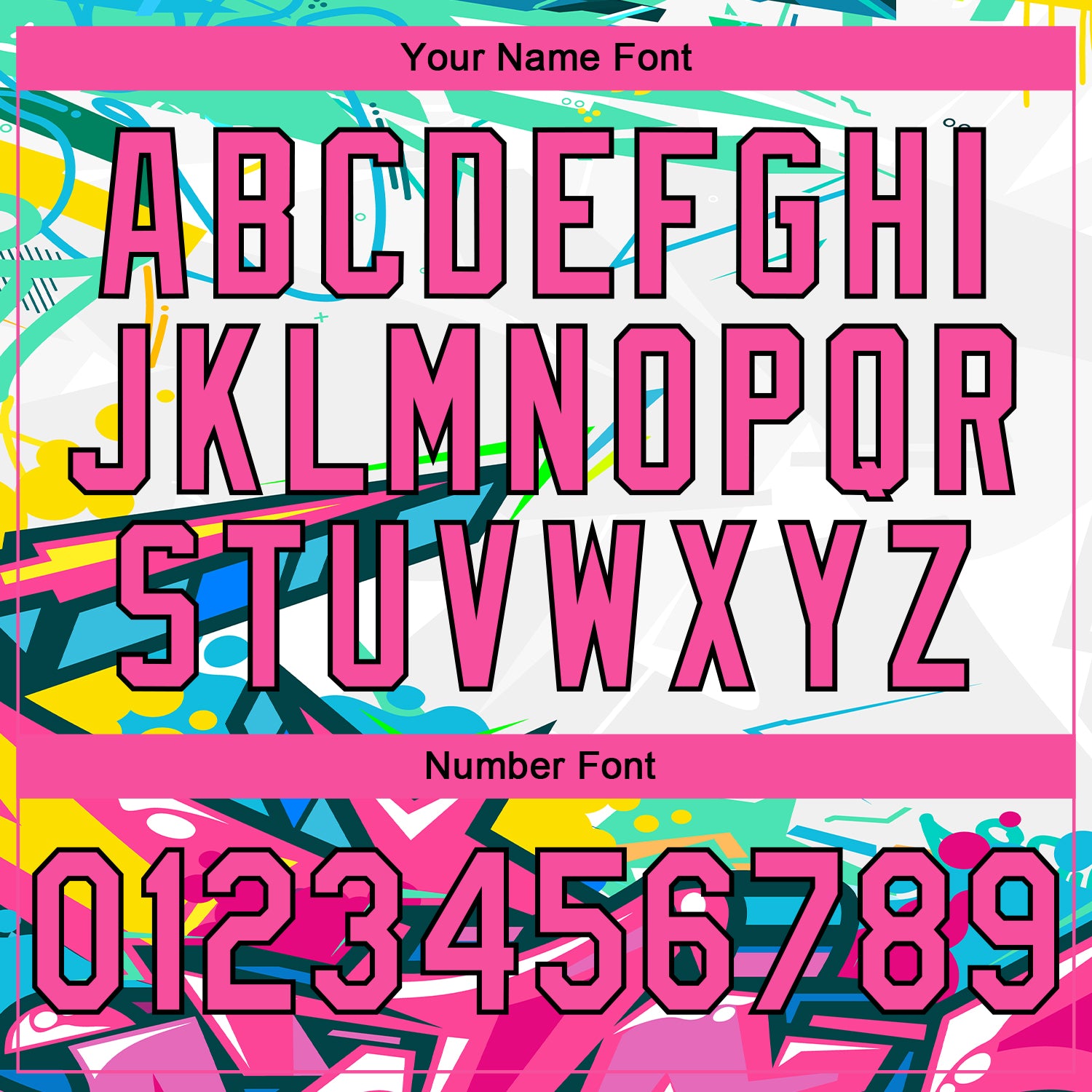 Custom Stitched Graffiti Pattern Pink-Black 3D Abstract Splashes Sports Pullover Sweatshirt Hoodie