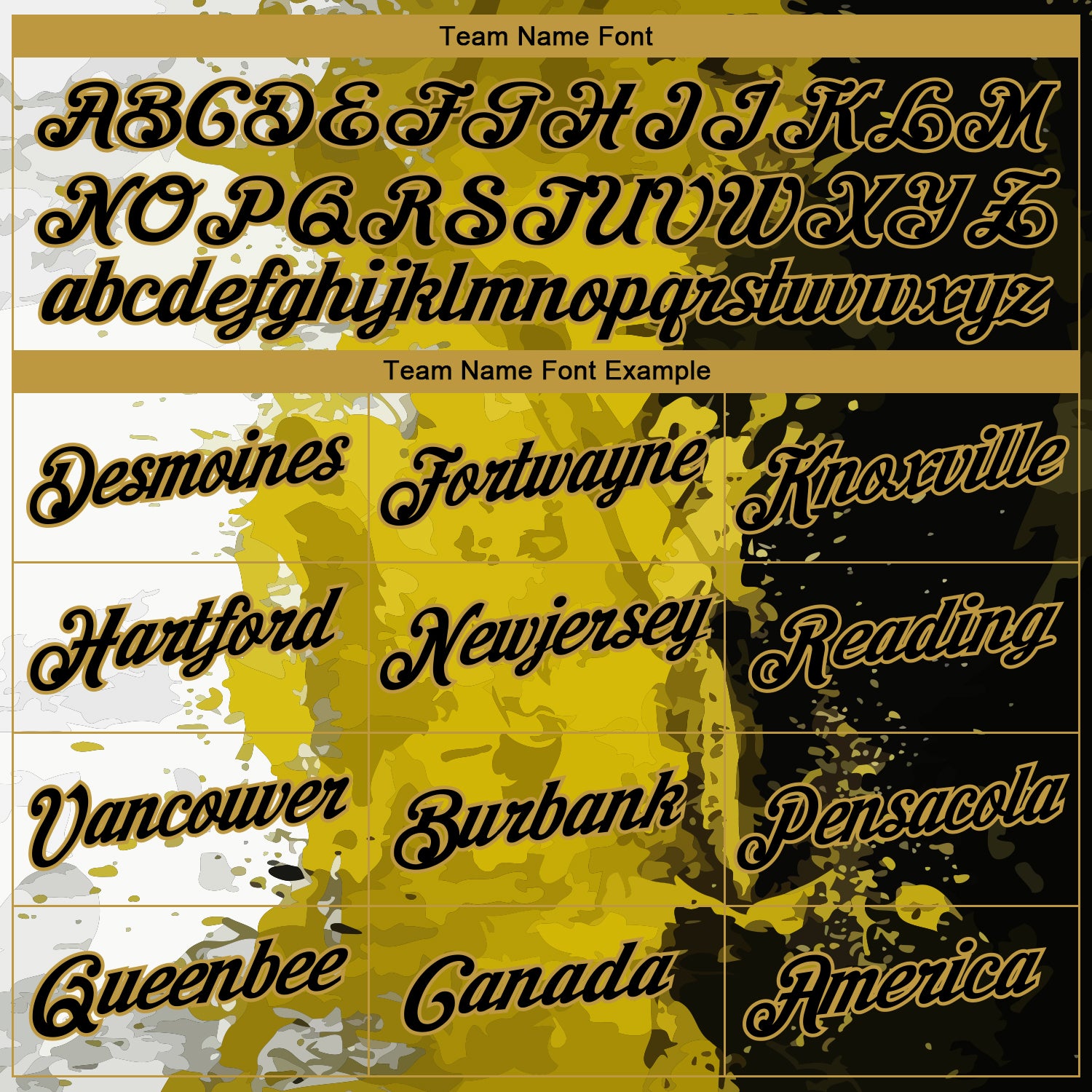 Custom Stitched Graffiti Pattern Black-Old Gold 3D Splash Grunge Art Sports Pullover Sweatshirt Hoodie