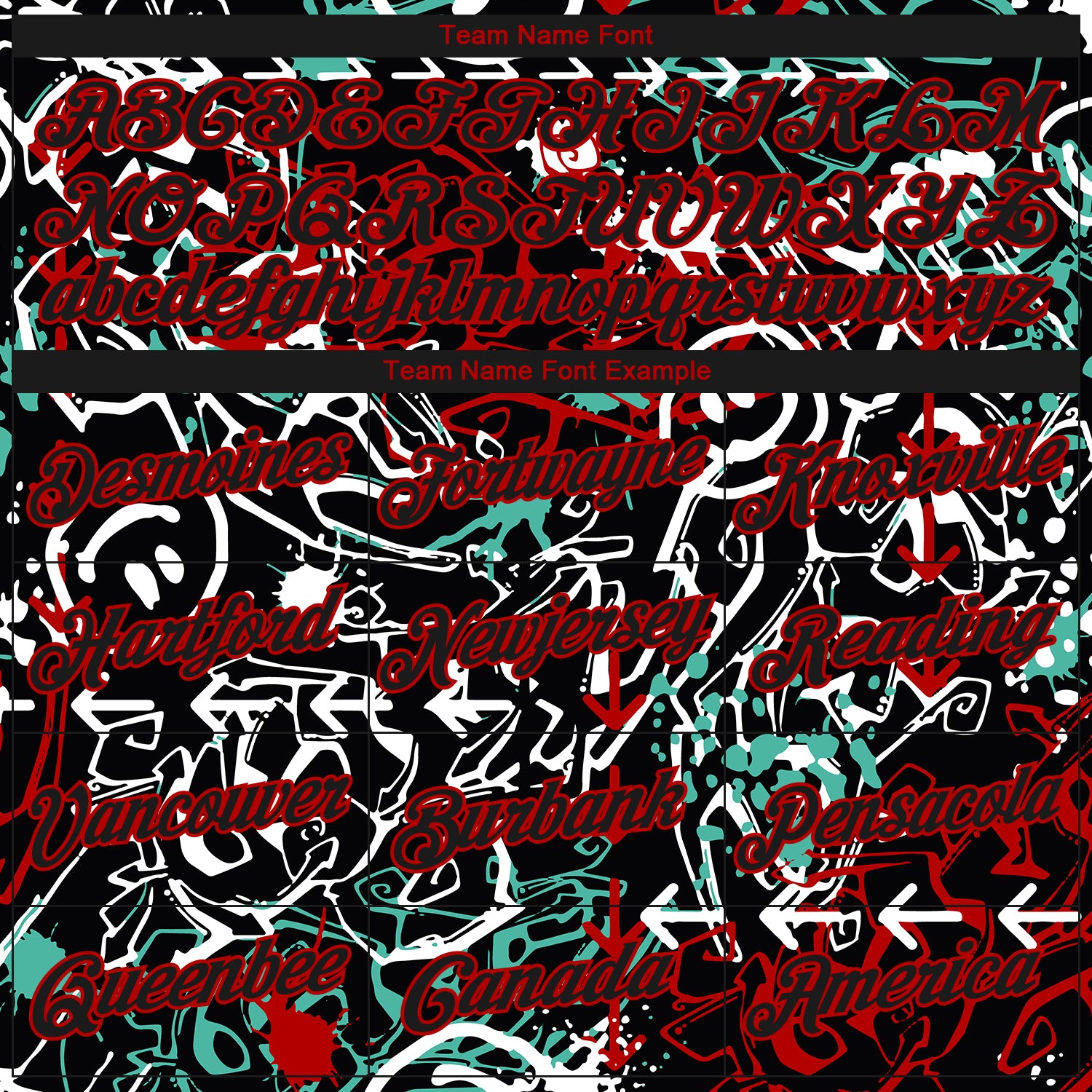 Custom Stitched Graffiti Pattern Black-Red 3D Abstract Grunge Art Sports Pullover Sweatshirt Hoodie