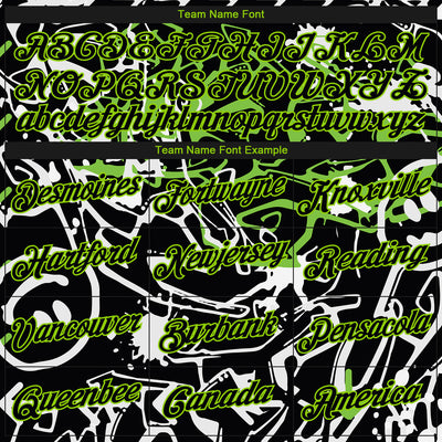 Custom Stitched Graffiti Pattern Black-Aurora Green 3D Abstract Grunge Art Sports Pullover Sweatshirt Hoodie