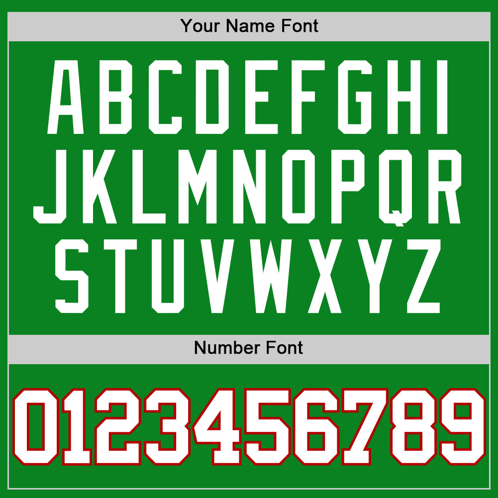 Custom Grass Green White-Red Authentic Basketball Jersey