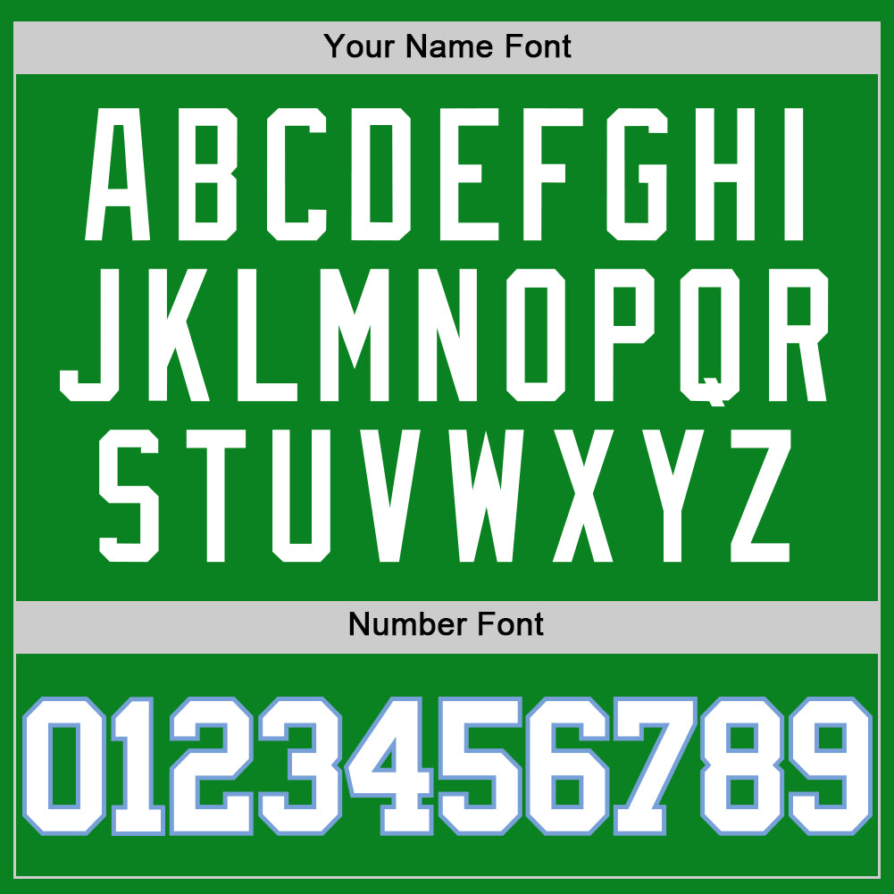 Custom Grass Green White-Light Blue Authentic Basketball Jersey